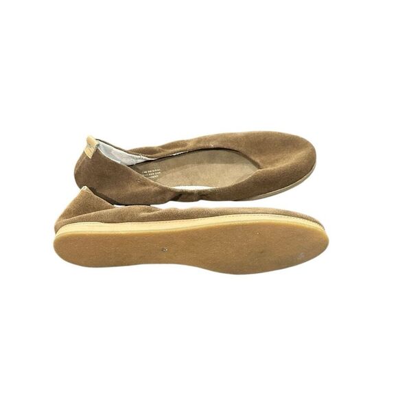Tom’s Olivia ballet flats 9 Amber suede brown - Picture 4 of 7
